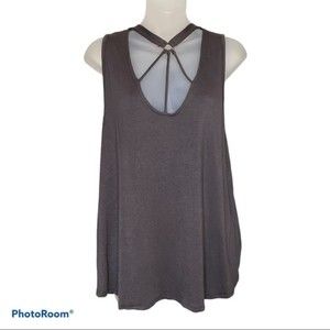 West Coast Love Charcoal Grey Tank Top Size L